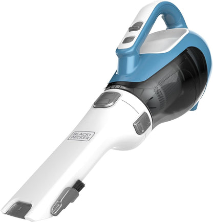 BLACK+DECKER dustbuster AdvancedClean שואב אבק נטען ידני קומפקטי וקל משקל לבית ולרכב עם פתח צר, דגם CHV1410L